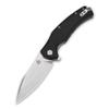 QSP Snipe Folding Pocket Knife, 3.57" D2 Two Tone Satin Blade EDC Knife, Black G10 Handle, Liner Lock, Ceramic Ball Bearings, Reversible SS Deep Carry Clip view 3