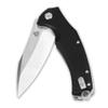 QSP Snipe Folding Pocket Knife, 3.57" D2 Two Tone Satin Blade EDC Knife, Black G10 Handle, Liner Lock, Ceramic Ball Bearings, Reversible SS Deep Carry Clip view 4