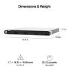 QNAP TS-432PXU-RP-2G 4 Bay High-Speed SMB Rackmount NAS with Two 10GbE and 2.5GbE Ports, Redundant PSU (TS-432PXU-RP-2G-US) view 2