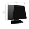 12-Inch Capacitive Multi-Touch POS TFT LED Touchscreen Monitor, True Flat Seamless Design with Adjustable POS Stand for Retail Restaurant, HDMI & VGA Inputs, High Resolution 1024 x 768 view 2