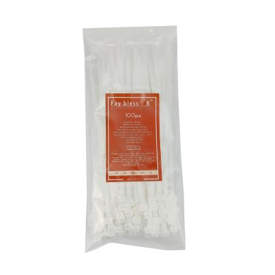 Zip TIes (8" 100pcs white)