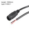 uxcell 10pcs DC Power 5.5mm x 2.5mm 2A 1Meter Female Plug Connector Pigtail view 2