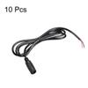 uxcell 10pcs DC Power 5.5mm x 2.5mm 2A 1Meter Female Plug Connector Pigtail view 3