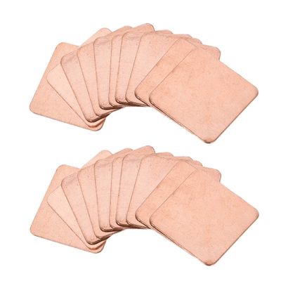 uxcell Flat IC Chipset Thermal Copper Heatsink for CPU GPU 15 x 15 x 0.3mm 20pcs