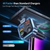 UNBREAKcable Bluetooth 5.3 FM Transmitter for Car, [PD 20W + QC 3.0] [Stronger Microphone & HiFi Bass Sound] Cigarette Lighter Radio Music Adapter Charger, Supports Hands-Free Siri Google Assistant view 3