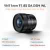 YONGNUO YN11MM F1.8S for Sony, 11mm F1.8 Large Aperture Fixed Prime Lens, Auto Focus APS-C Frame, Ultra Wide Angle Lens for Sony E Mount Mirrorless Cameras view 2