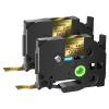 GREENCYCLE 2 Pack Replacement AZE Tapes 12mm 0.47 Inch 1/2" Black on Gold Laminated Label Tape TZe-831 TZe831 TZ831 TZ-831 Compatible for Cube PTD210 PTD600 PTH110 PT1230 Label Maker view 1