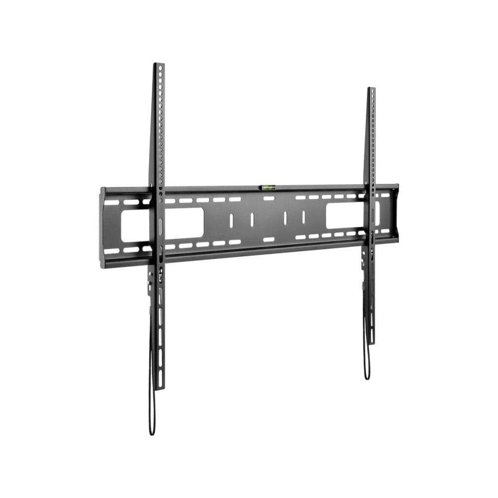 Goobay Fixed Pro TV Wall Mount (XL), 43-100" TV - Max 75kg - Easy and Secure Mount with Auto Locking - VESA Compatible - Swivel Motion - QLED/LED - Black 49892
