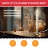 Creative Hobbies Pack of 6 Electric Window Candle with On/Off Switch, Incandescent Light Bulb, Brass Plated Base, Ready to Use (Original) view 4