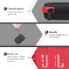 co2CREA Hard Carrying Case Replacement for JBL Go 4 Go3 Go 3 Eco Portable Speaker (Black Case + Inside Red) view 3
