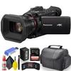 Panasonic HC-X1500 4K Professional Camcorder with 24x Optical Zoom, WiFi HD Live Streaming W/Soft Case + Sandisk Extreme Pro 64GB Card + Clean and Care Set + More - Starter Bundle view 2