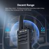 Retevis RT68 Walkie Talkies with Earpiece, Portable FRS Two-Way Radios Rechargeable, with 6 Way Multi Unit Charger, Hands Free, Long Range, Rugged 2 Way Radios 6 Pack for Adults School Church view 3