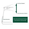 QWEASDF Laptop Bed Tray Desk, Angle & Height Adjustable Simple Folding Table, Computer Desk, Notebook Stand Sofa/Bed Side Table Hospital Table Stand view 2