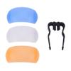 03 Camera Flash Diffuser Cover, Easy to Install, Up 3 in 1 Professional Practical 87 * 41mm Camera Diffuser Cover, for Camera Flash Photography view 4