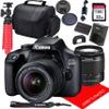 Canon EOS 4000D DSLR Camera w/Canon EF-S 18-55mm F/3.5-5.6 III Zoom Lens + 32GB SD Card + More (Renewed) view 1