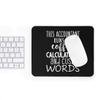 Mousepad for Accountants 9 Inch Accounting Mouse Pad - Accountant Accounting Black Office Poster Mousemat Mouse Mat view 2
