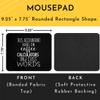 Mousepad for Accountants 9 Inch Accounting Mouse Pad - Accountant Accounting Black Office Poster Mousemat Mouse Mat view 4