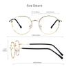 VisionGlobal Blue Light Blocking Glasses for Women/Men, Anti Eyestrain, Computer Reading, TV Glasses, Stylish Oval Frame, Anti Glare (Golden, +6.00 Magnification) view 3