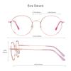 VisionGlobal Blue Light Blocking Glasses for Women/Men, Anti Eyestrain, Computer Reading, TV Glasses, Stylish Oval Frame, Anti Glare (Rose Golden, +1.25 Magnification) view 3