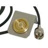 Solid Brass NMO Antenna Mount with UHF Male PL259 Connector 17 ft RG58/U Coax Cable Plus NMO L Bracket 3/4 inches Hole for for Ham UHF VHF CB Cellular Trucker Antenna (17ft Mount+L Bracket, Black) view 1