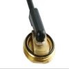 Solid Brass NMO Antenna Mount with UHF Male PL259 Connector 17 ft RG58/U Coax Cable Plus NMO L Bracket 3/4 inches Hole for for Ham UHF VHF CB Cellular Trucker Antenna (17ft Mount+L Bracket, Black) view 3