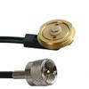 Solid Brass NMO Antenna Mount with UHF Male PL259 Connector 17 ft RG58/U Coax Cable Plus NMO L Bracket 3/4 inches Hole for for Ham UHF VHF CB Cellular Trucker Antenna (17ft Mount+L Bracket, Black) view 4