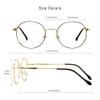 VisionGlobal Blue Light Blocking Glasses for Women/Men, Anti Eyestrain, Computer Reading, TV Glasses, Stylish Oval Frame, Anti Glare (Black Golden, +5.00 Magnification) view 3