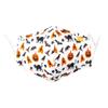 Spring Notion Reusable Washable Halloween Day of the Dead Cotton Cloth Face Mask for Adults and Kids Black Cat Pumpkin L view 1