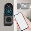 Smart Electronic Door Lock, Supports Unlocking Methods of Fingerprint/ID Card/Password/Key/Remote and Smart Switch Security and Anti-Theft for Home Office view 3