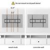 Amer Mounts Fixed Heavy Duty Low Profile Flat Panel Wall Mount, Max Panel Weight 132lbs designed for most of 49-100+ inch LED, LCD, OLED Flat Screen Panels, Supports up to VESA 800x600mm BIGASSMOUNT60 view 3