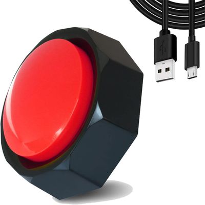 U-Likee USB Recordable Buttons - 8MB Memory - Make Your Own Button by Uploading Audio Files - Support 100+ Recordings Playback