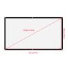 16:9 White Projection Screens, Portable Projector Curtain Projection Screen for Outdoor Camping Movie, Open Air Cinema (100 inches) view 2