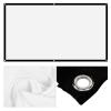 16:9 White Projection Screens, Portable Projector Curtain Projection Screen for Outdoor Camping Movie, Open Air Cinema (100 inches) view 4