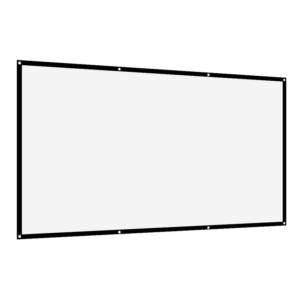 16:9 Projection Screen, Thicken Portable Foldable Non-Crease Soft Projection Screen, with Hook, for Open-air Cinema Indoor Outdoor(120 inches)