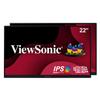 ViewSonic VA2256-MHD_H2 22 Inch 1080p Dual Pack Head-Only Monitors, IPS Display with FreeSync for Dual-Screen Home and Office Setups, HDMI, DisplayPort, and VGA Inputs view 1