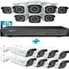 Reolink PoE Commercial Security Camera System Business Bundle, 16 Channel 16 Camera 8MP Smart Person/Vehicle Detection, a 16CH NVR Pre-Installed with 4TB HDD(Include 8 x 18M Cat5 Cable) view 1