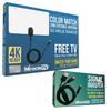Miracle LED Amplified Color Match HD Digital TV Antenna Long 50+ Miles Range - Support 4K 1080p and All Older TV's  Indoor Amplifier & Signal Booster - 5ft Coax HDTV Cable view 1