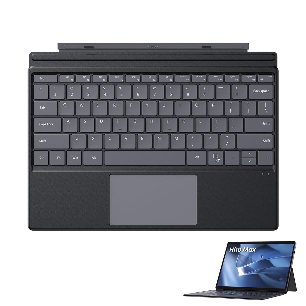 CHUWI Hi10 Max Tablet Keyboard, Backlit Keyboard, 2 in 1 Magnetic Suction Keyboards, Original Wireless Magnetic Keyboards, Lightweight (Not Suitable for Hi10 X2)