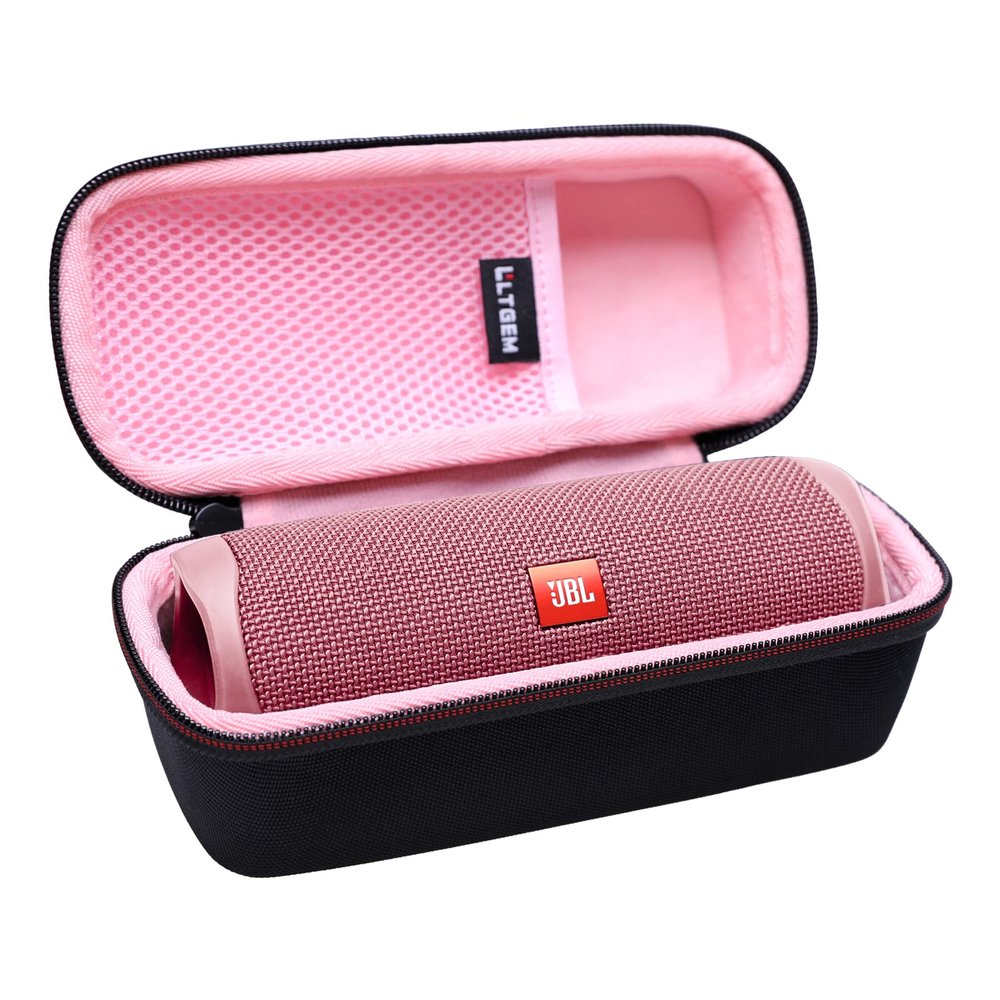LTGEM EVA Travel Strorage Hard Case Compatible with JBL FLIP 7/6/5/GRIP Waterproof Portable Speaker - Pink