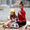 Wireless Express - Mini Boombox with LED Speakers Retro Bluetooth Speaker w/Enhanced FM Radio - Perfect for Home and Outdoor (Rainbow Bling) view 4