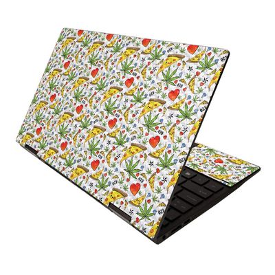 MightySkins Carbon Fiber Skin for HP Envy x360 13" (2020) - Munchies | Protective, Durable Textured Carbon Fiber Finish | Easy to Apply, Remove, and Change Styles | Made in The USA