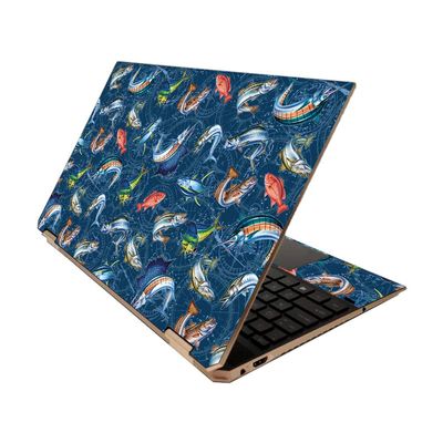 MightySkins Skin for HP Spectre x360 15" (2020) - Saltwater Compass | Protective, Durable, and Unique Vinyl Decal wrap Cover | Easy to Apply, Remove, and Change Styles | Made in The USA