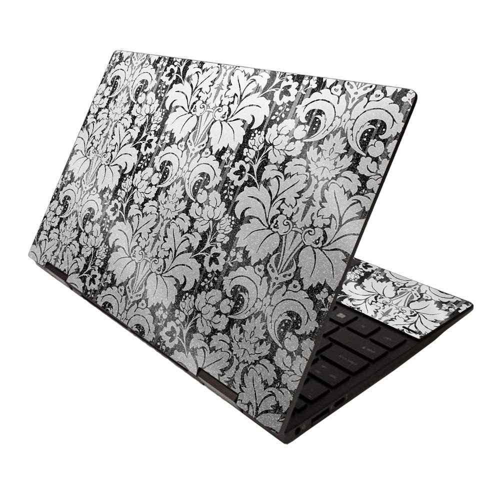 MightySkins Glossy Glitter Skin for HP Envy x360 13" (2020) - Floral Retro | Protective, Durable High-Gloss Glitter Finish | Easy to Apply, Remove, and Change Styles | Made in The USA