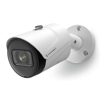 Amcrest 5MP Outdoor POE Camera 2592 x 1944p Bullet IP Security Camera, IP67, 132 Viewing Angle, Human & Vehicle Detection, Tripwire & Intrusion, 5-Megapixel, IP5M-B1186EW-AI-V3 (White)