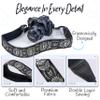 Art Tribute Camera Strap, Vintage Embroidered Neck Shoulder & Crossbody Camera Strap for DSLR Mirrorless Cameras, Fits Canon Nikon Sony Fujifilm, Quick Release, Photographer Gift, Silver Black view 3