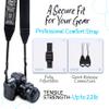 Art Tribute Camera Strap, Vintage Embroidered Neck Shoulder & Crossbody Camera Strap for DSLR Mirrorless Cameras, Fits Canon Nikon Sony Fujifilm, Quick Release, Photographer Gift, Silver Black view 4