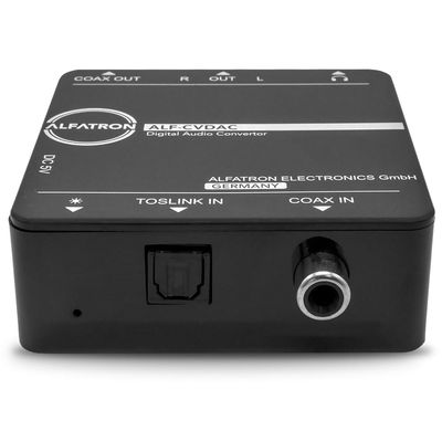 Alfatron ALF-CVDAC Digital to Analog Audio Converter for Coaxial/Toslink Digital Audio Input to Analog L/R, 3.5mm Audio Output, Supports up to 24-bit/192 kHz, Compatible w/ Xbox360, PS3, Blu-Ray
