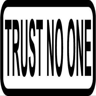 3" Trust No One Decal Funny Anti Government Helmet Hard Hat Motorcycle 3M Reflective Sticker