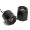 Frisby Audio FS-910 USB Powered 2.0 Stereo Computer Speakers - 8W Total Output, in-Line Volume Control, Compact Desktop Design for PC/Laptop, 100Hz Frequency Response, Plug & Play - Black view 2