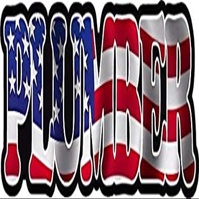 Plumber Decal American Flag USA United States Plumbing Hard Hat 3M Reflective Sticker